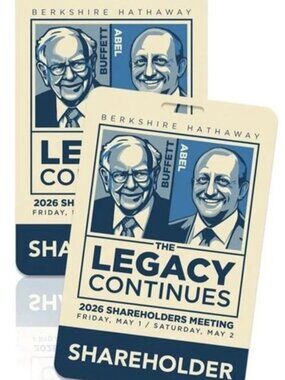 2026 BERKSHIRE HATHAWAY Annual Shareholder Meeting Credential Pass Ticket x 4